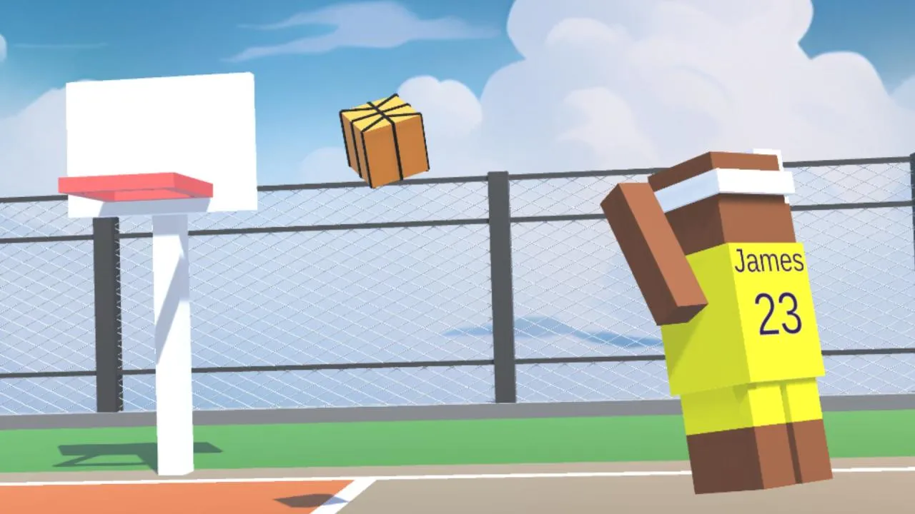 1v1 basketball title screen