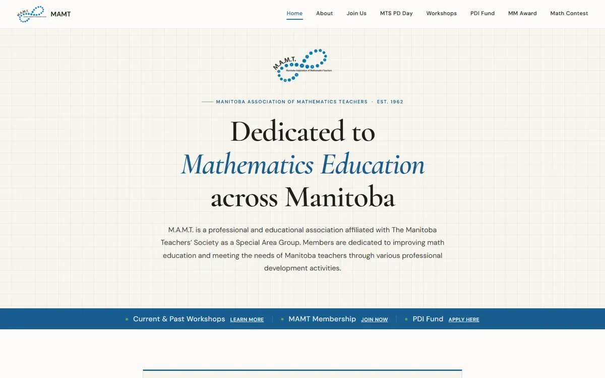 mamt.mb.ca homepage